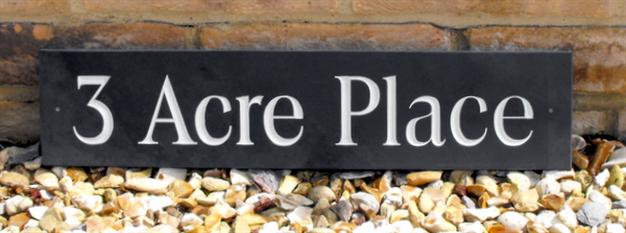450mm by 100mm slate house sign